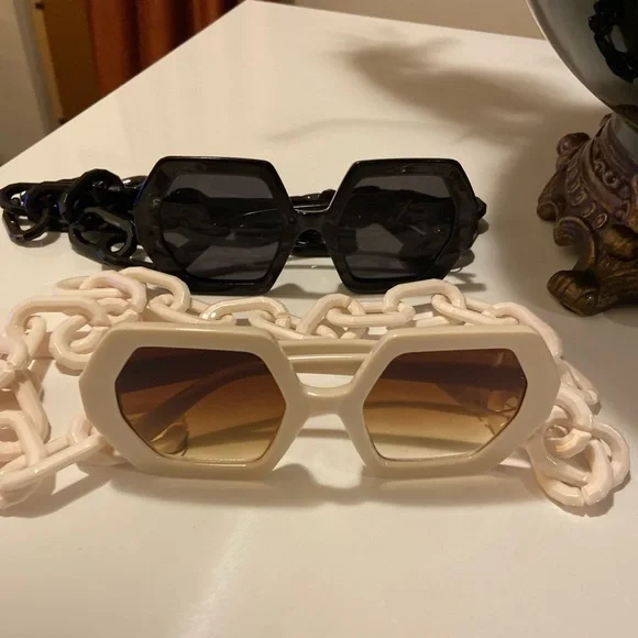 🎀 𝐔𝐧𝐢𝐪𝐮𝐞 𝐏𝐨𝐥𝐲𝐠𝐨𝐧 𝐅𝐫𝐚𝐦𝐞 𝐆𝐥𝐚𝐬𝐬𝐞𝐬 - Picture 2 of 8